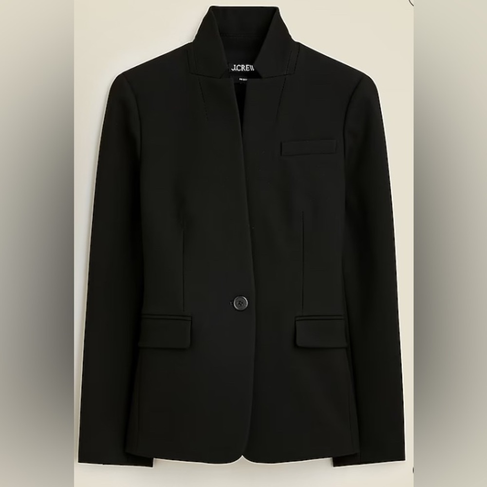 J CREW REGENT Black Four Season Blazer Size 0